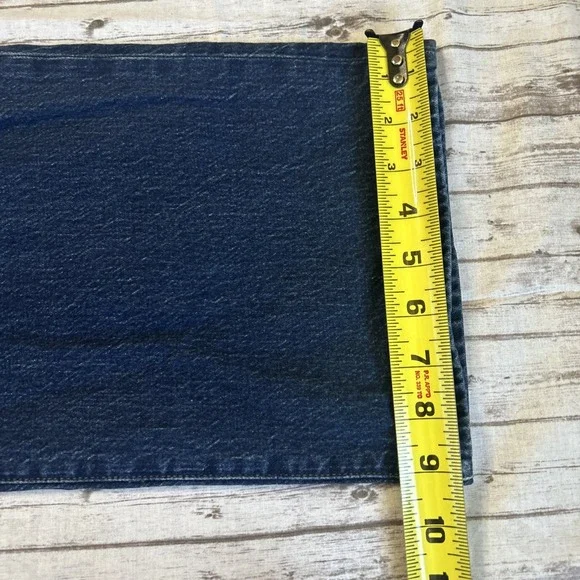 J Crew Jeans Women 30x29 Blue Denim Full Length Wide Leg Stretch Button Fly - Picture 8 of 11